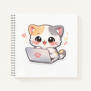 Cuaderno de gato portátil Kawaii   Diario de gatit
