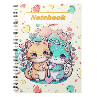 Cuaderno de gatos Kawaii lindos