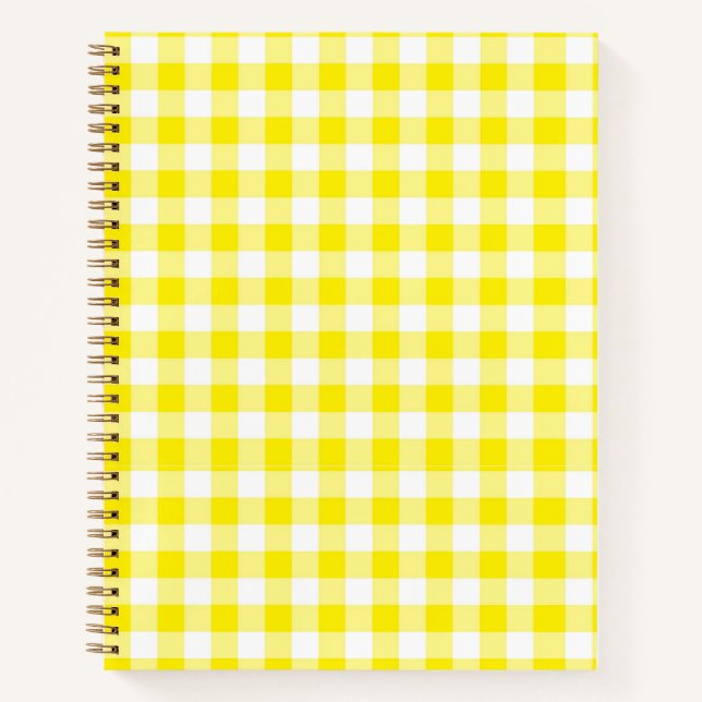 Cuaderno de Gingham amarillo (Anverso)