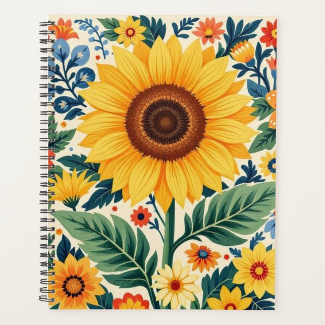 Cuaderno de girasol (Anverso)
