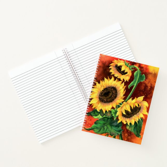 Cuaderno de girasoles acuáticos (Interior)