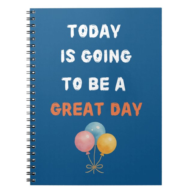 Cuaderno de globos de afirmación positiva (Frente)