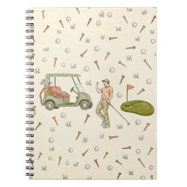 Cuaderno de golf de dibujo