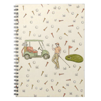 Cuaderno de golf de dibujo