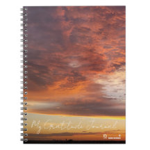 Cuaderno de Gratitud con Cubierta de Atardecer