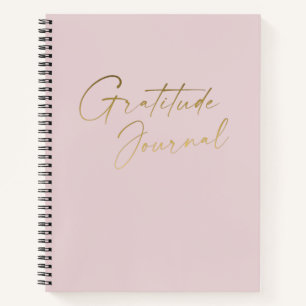 Cuaderno de Gratitud Minimalista Elegante Rosa