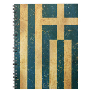 Cuaderno de Grecia Vintage Grunge