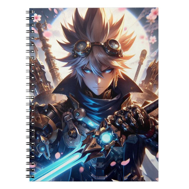 Cuaderno de guerrero de anime (Frente)