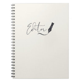 Cuaderno de guión para editor – Bolígrafo minimali