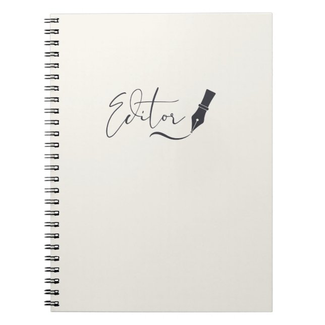 Cuaderno de guión para editor – Bolígrafo minimali (Frente)