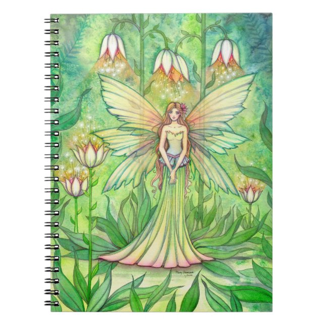 Cuaderno de Hada de Flor de Jardín Iluminado (Frente)
