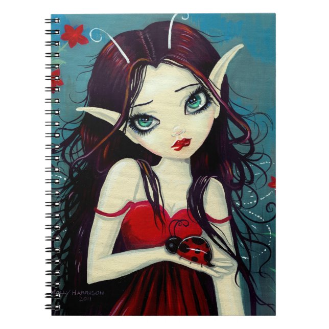 Cuaderno de Hada de Ojos Grandes y Mariquita (Frente)