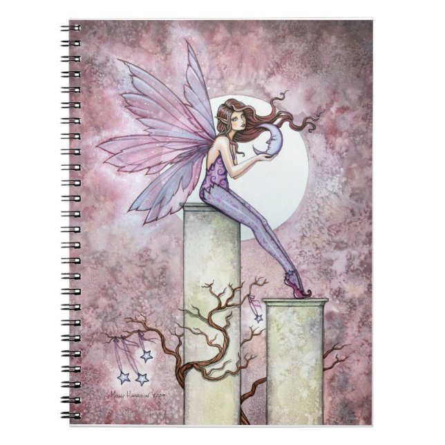 Cuaderno de hadas de fantasía de la luna susurrant (Frente)