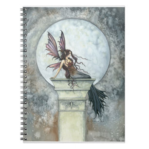 Cuaderno de hadas de fantasía de luna de otoño