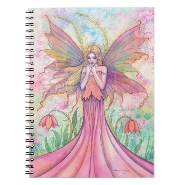 Cuaderno de hadas de flores silvestres encantadora (Frente)