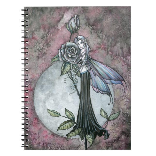 Cuaderno de hadas de la rosa de medianoche (Frente)