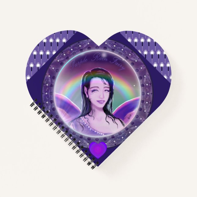 Cuaderno de hadas de lluvia púrpura (Anverso)