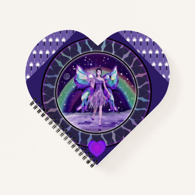 Cuaderno de hadas de lluvia púrpura (Anverso)