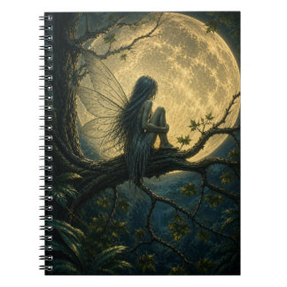 Cuaderno de hadas del bosque tropical iluminado po