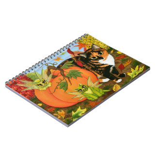 Cuaderno de hadas del otoño de la caída de los