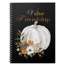 Cuaderno de Halloween de Calabaza de Amistad de Va