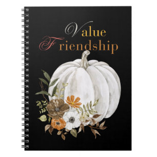 Cuaderno de Halloween de Calabaza de Amistad de Va