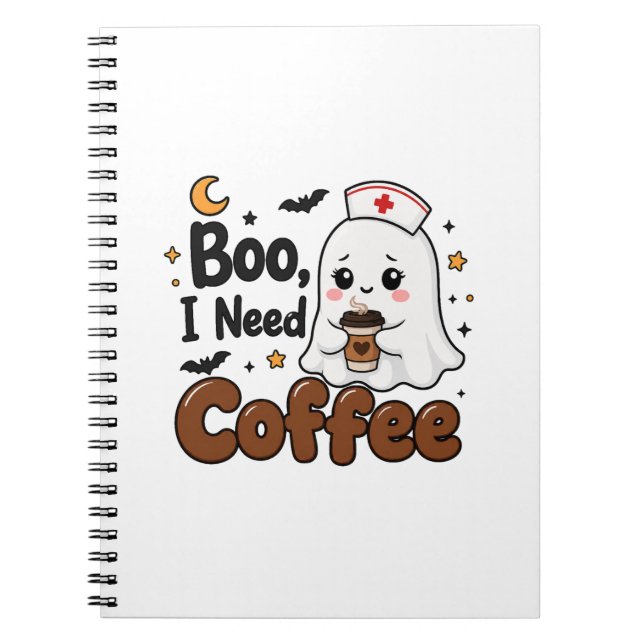 Cuaderno de Halloween de Enfermera Fantasma Divert (Frente)