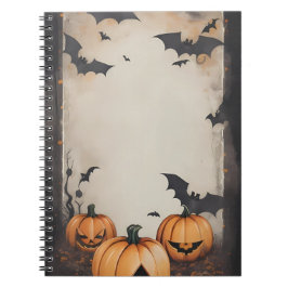 cuaderno de halloween de época moderno