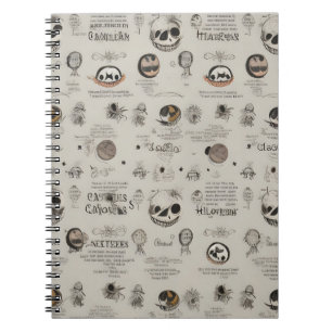 cuaderno de halloween de época moderno