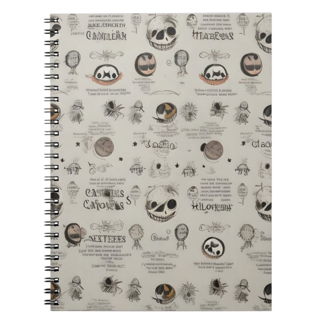 cuaderno de halloween de época moderno (Frente)