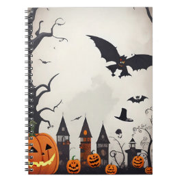 cuaderno de halloween de época moderno