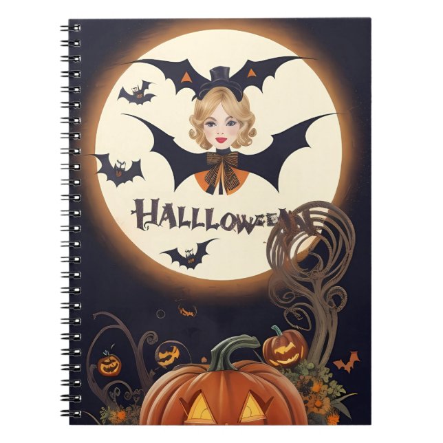 cuaderno de halloween de época moderno (Frente)