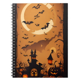 cuaderno de halloween de época moderno