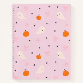 Cuaderno de Halloween de Fantasmas Rosados Adorabl