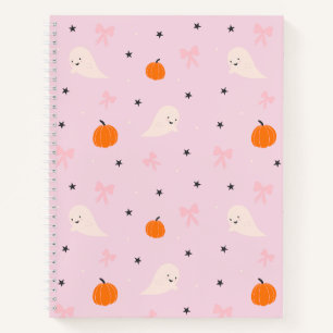 Cuaderno de Halloween de Fantasmas Rosados Adorabl