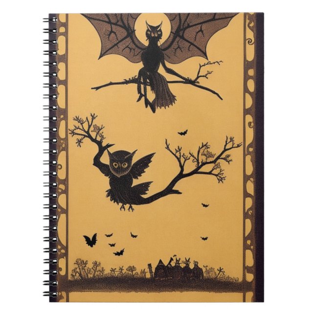 Cuaderno de Halloween de inspiración mágica Samhai (Frente)
