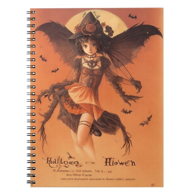 Cuaderno de Halloween de inspiración mágica Samhai (Frente)