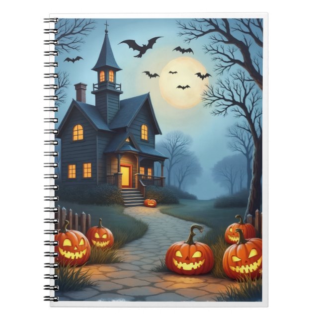 Cuaderno de Halloween espeluznante (Frente)
