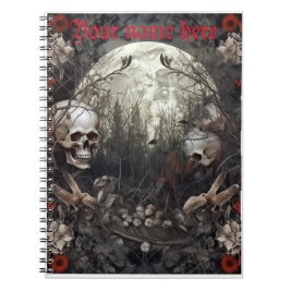 Cuaderno de Halloween Skull