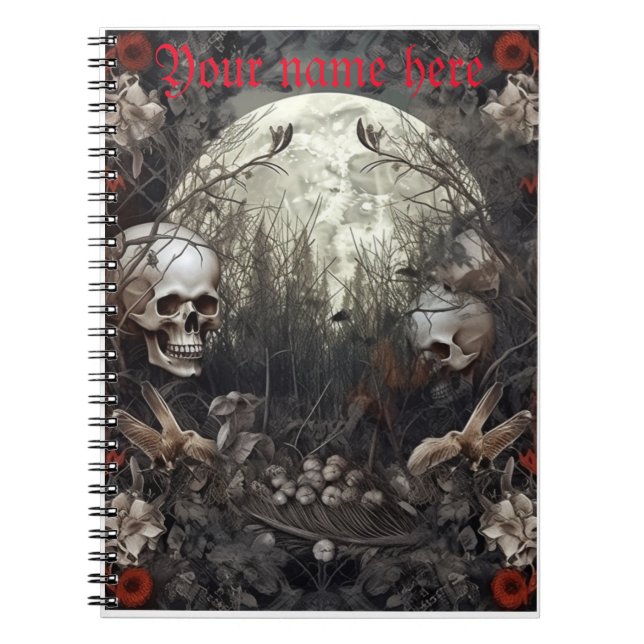 Cuaderno de Halloween Skull (Frente)