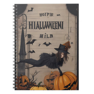 cuaderno de halloween vintage