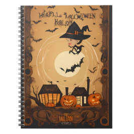 cuaderno de halloween vintage