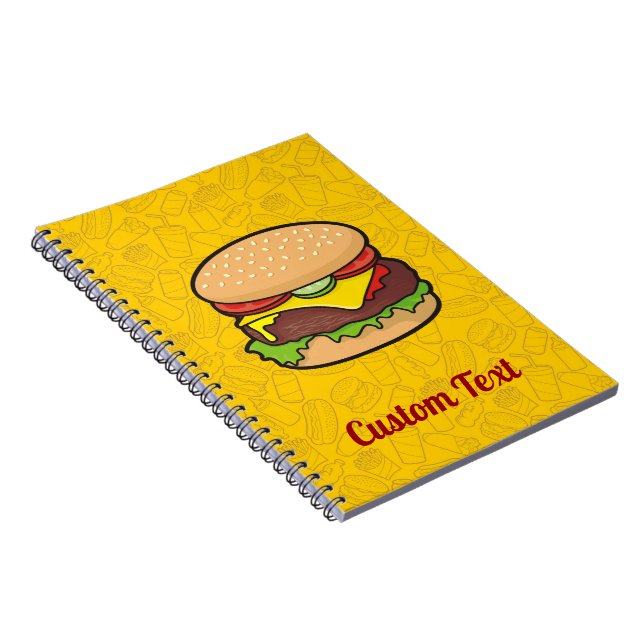 Cuaderno de hamburguesa con queso (Lado Derecho)