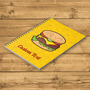Cuaderno de hamburguesa con queso