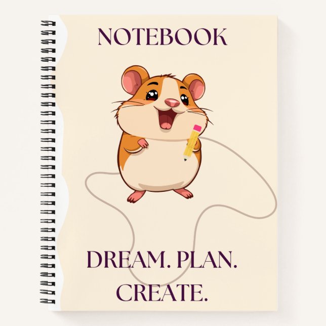 Cuaderno de Hamster bonito estético (Anverso)