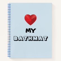 Cuaderno de "Heart My Bathmat"