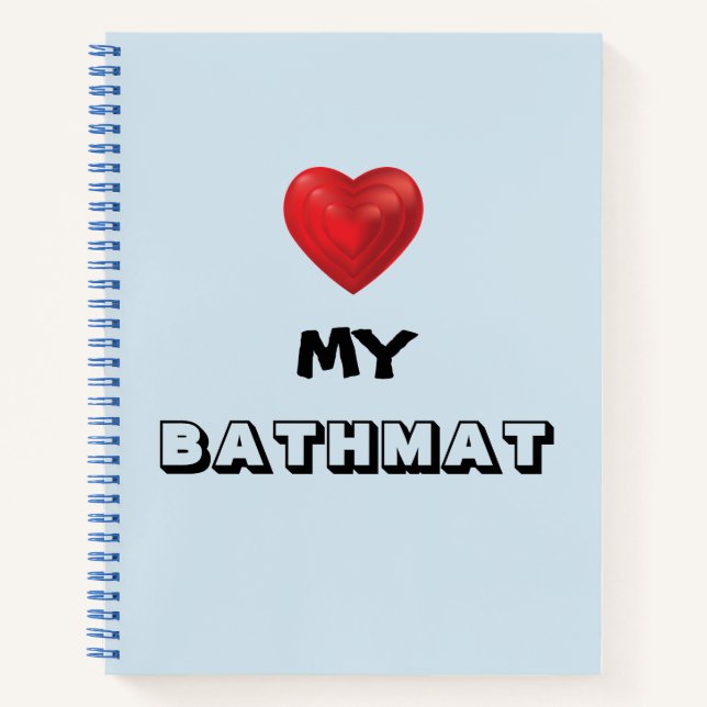 Cuaderno de "Heart My Bathmat" (Anverso)