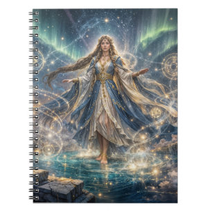 Cuaderno de Hechicera Celestial – Azul Místico