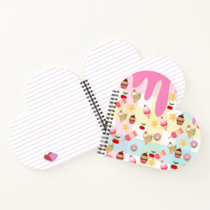 Cuaderno de helado Kawaii y goteo