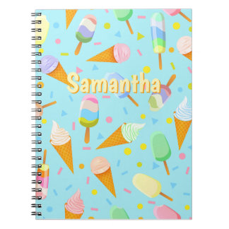 Cuaderno de Helado Personalizado – Dulce Verano